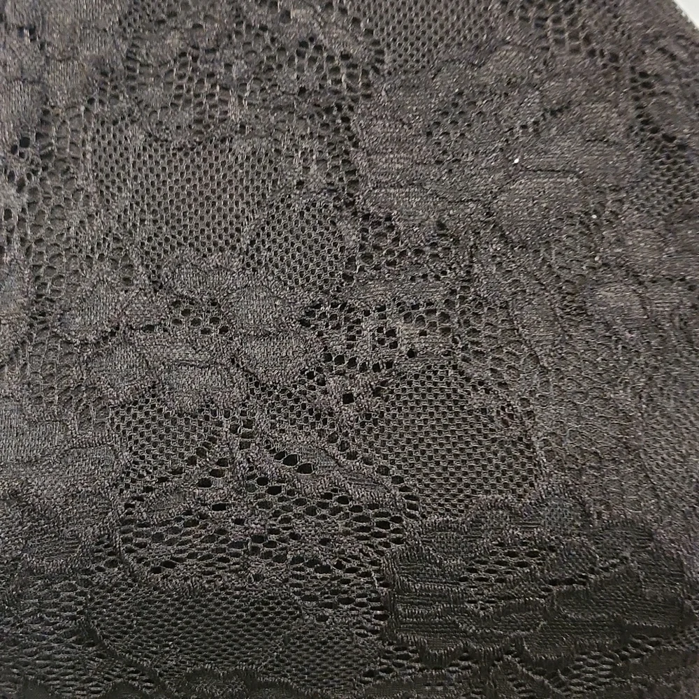 One Clothing Halter Lace Overlay Keyhole Back Dress